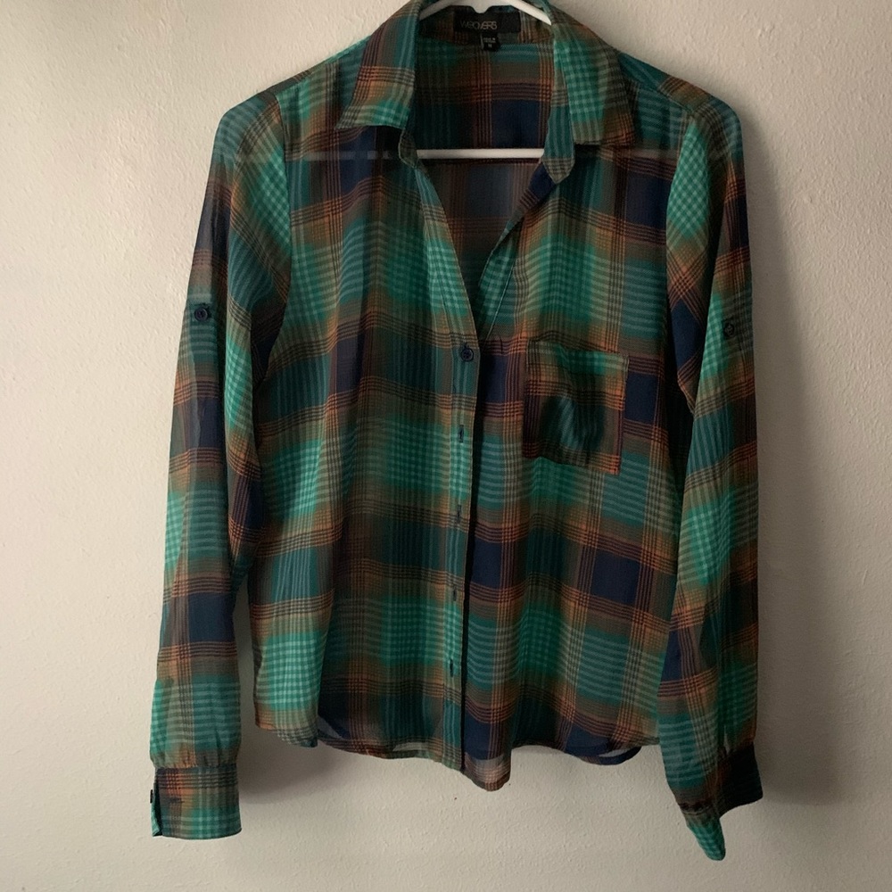 Plain button down flannel